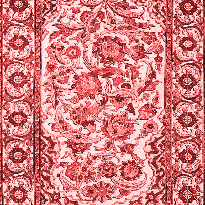 Machine Washable Persian Red Traditional Rug, wshtr4810red