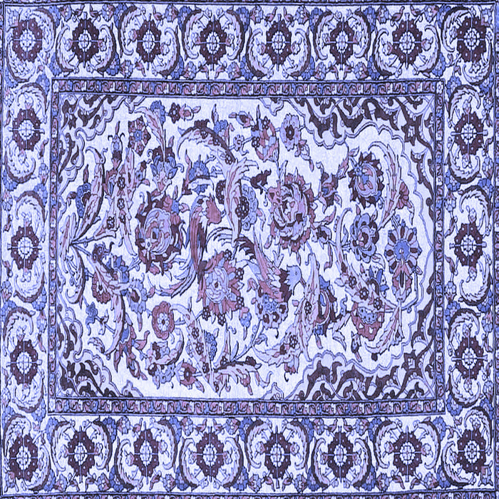 Square Persian Blue Traditional Rug, tr4810blu
