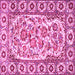 Square Persian Pink Traditional Rug, tr4810pnk