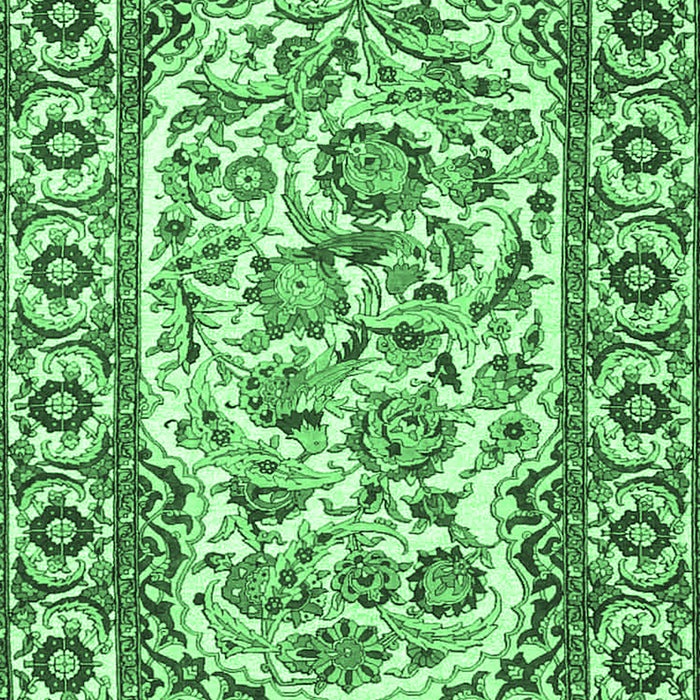 Persian Emerald Green Traditional Rug, tr4810emgrn