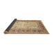 Sideview of Traditional Brown Gold Persian Rug, tr4811