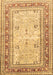 Machine Washable Persian Brown Traditional Rug, wshtr4811brn