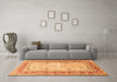Machine Washable Persian Orange Traditional Area Rugs in a Living Room, wshtr4811org