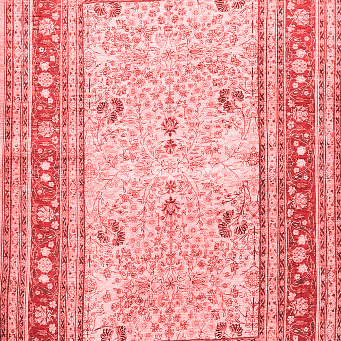Machine Washable Persian Red Traditional Rug, wshtr4811red