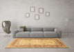 Machine Washable Persian Brown Traditional Rug in a Living Room,, wshtr4811brn