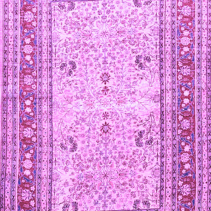 Machine Washable Persian Purple Traditional Area Rugs, wshtr4811pur