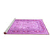 Sideview of Machine Washable Persian Purple Traditional Area Rugs, wshtr4811pur