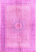 Medallion Pink Traditional Rug, tr4812pnk