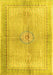 Medallion Yellow Traditional Rug, tr4812yw