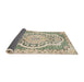 Sideview of Traditional Golden Blonde Gold Medallion Rug, tr4813