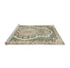 Sideview of Machine Washable Traditional Gold Rug, wshtr4813