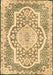 Machine Washable Medallion Brown Traditional Rug, wshtr4813brn