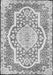 Medallion Gray Traditional Rug, tr4813gry