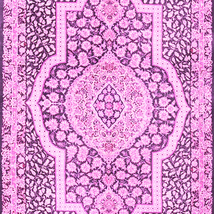 Medallion Pink Traditional Rug, tr4813pnk