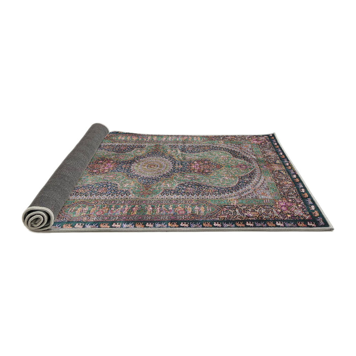 Sideview of Traditional Purple Medallion Rug, tr4814