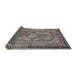 Sideview of Traditional Purple Medallion Rug, tr4814