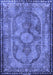 Medallion Blue Traditional Rug, tr4814blu