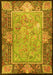 Machine Washable Persian Yellow Traditional Rug, wshtr4815yw