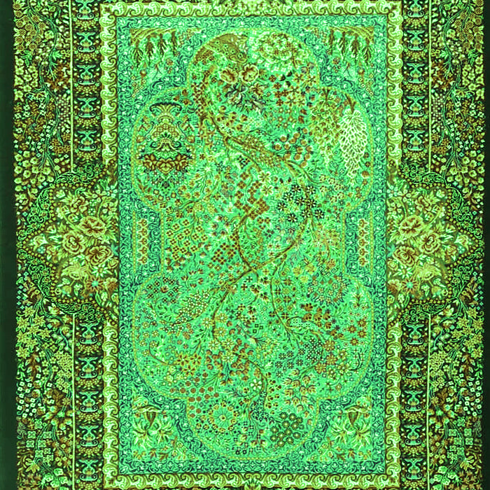 Persian Green Traditional Rug, tr4815grn