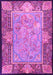 Machine Washable Persian Pink Traditional Rug, wshtr4815pnk