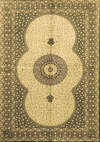 Medallion Brown Traditional Rug, tr4816brn