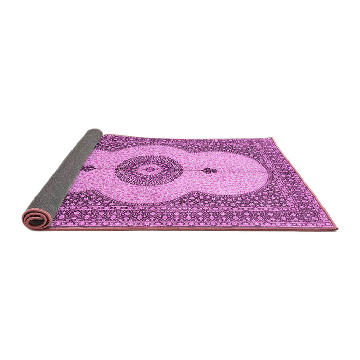 Sideview of Medallion Pink Traditional Rug, tr4816pnk