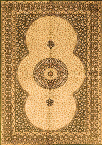 Medallion Orange Traditional Rug, tr4816org