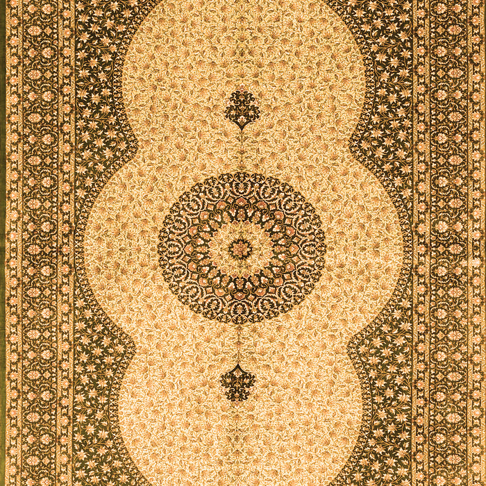 Medallion Orange Traditional Rug, tr4816org