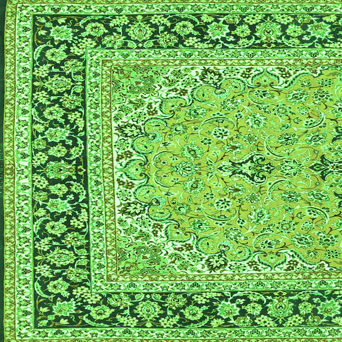 Serging Thickness of Persian Green Traditional Rug, tr4817grn