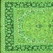 Serging Thickness of Persian Green Traditional Rug, tr4817grn