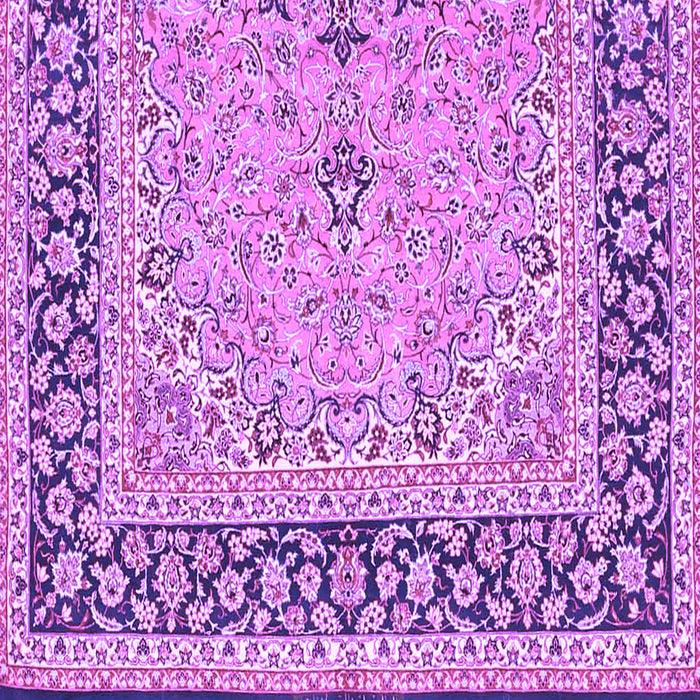 Square Machine Washable Persian Purple Traditional Area Rugs, wshtr4817pur
