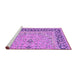 Sideview of Machine Washable Persian Purple Traditional Area Rugs, wshtr4817pur