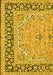 Machine Washable Persian Yellow Traditional Rug, wshtr4817yw