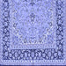 Square Persian Blue Traditional Rug, tr4817blu