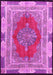 Medallion Pink Traditional Rug, tr4818pnk