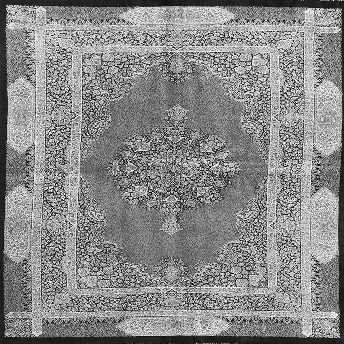 Serging Thickness of Medallion Gray Traditional Rug, tr4818gry