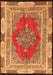 Medallion Orange Traditional Rug, tr4818org