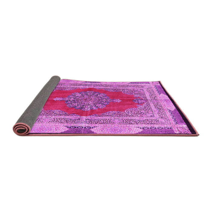 Sideview of Medallion Pink Traditional Rug, tr4818pnk
