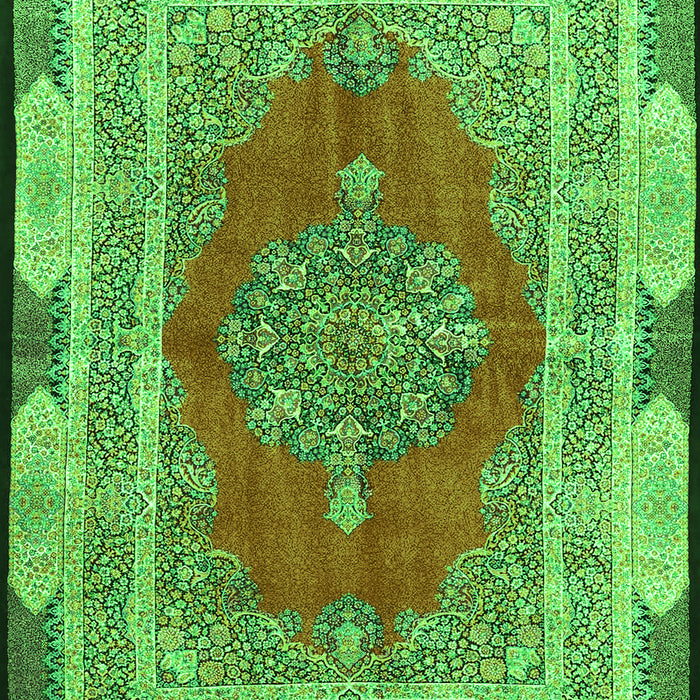 Medallion Green Traditional Rug, tr4818grn
