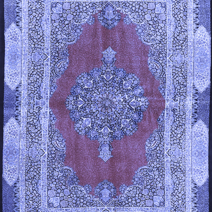 Medallion Blue Traditional Rug, tr4818blu