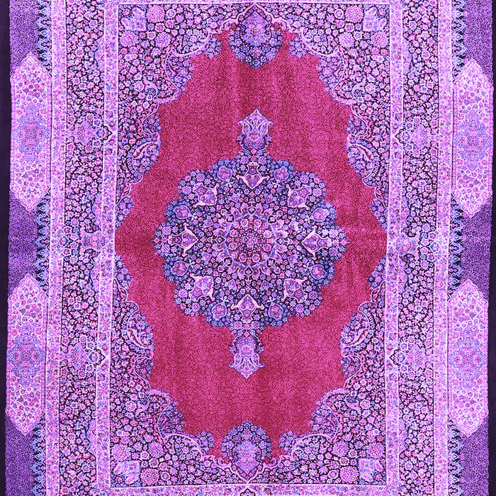 Medallion Purple Traditional Rug, tr4818pur