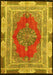 Medallion Yellow Traditional Rug, tr4818yw