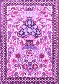 Animal Purple Traditional Rug, tr4819pur