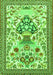 Animal Green Traditional Rug, tr4819grn