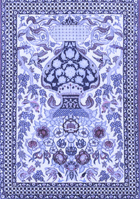 Animal Blue Traditional Rug, tr4819blu