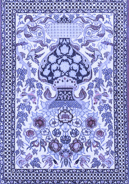 Animal Blue Traditional Rug, tr4819blu