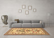 Machine Washable Animal Brown Traditional Rug in a Living Room,, wshtr4819brn