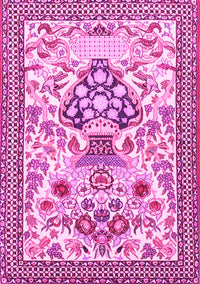 Animal Pink Traditional Rug, tr4819pnk