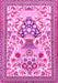 Animal Pink Traditional Rug, tr4819pnk