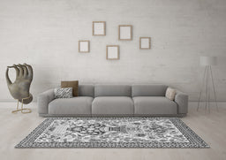 Machine Washable Animal Gray Traditional Rug in a Living Room,, wshtr4819gry
